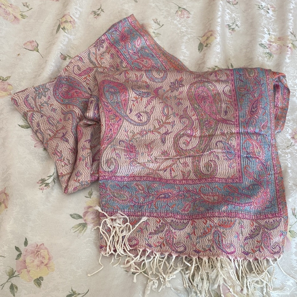 Patterned Pashmina Scarf - image 2